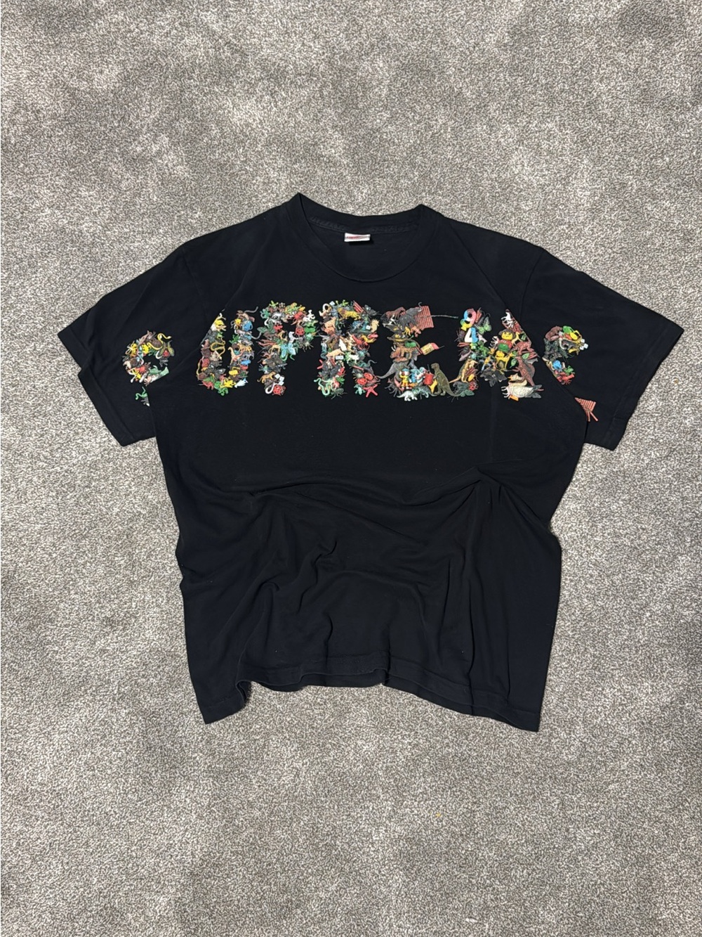 Black Supreme Toy Pile Tee